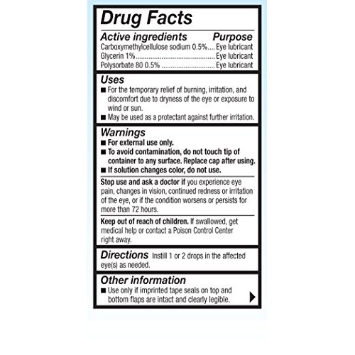 Refresh Optive Advanced Lubricant Eye Drops, Sterile, White, 0.33...