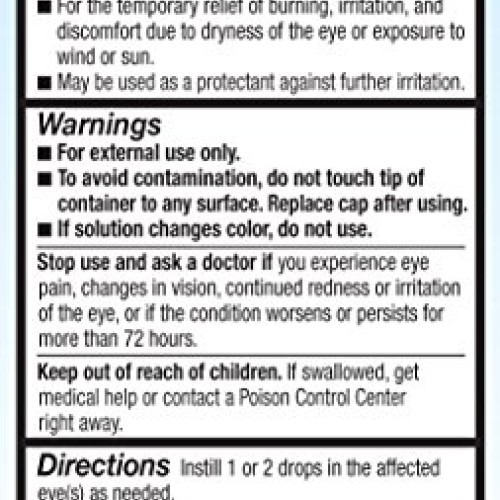 Refresh Optive Advanced Lubricant Eye Drops, Sterile, White, 0.33...