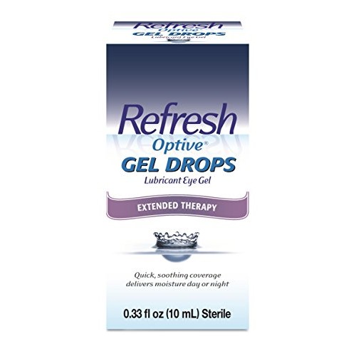 Refresh Optive Gel Drops Lubricant Eye Gel, 0.33 Oz Sterile