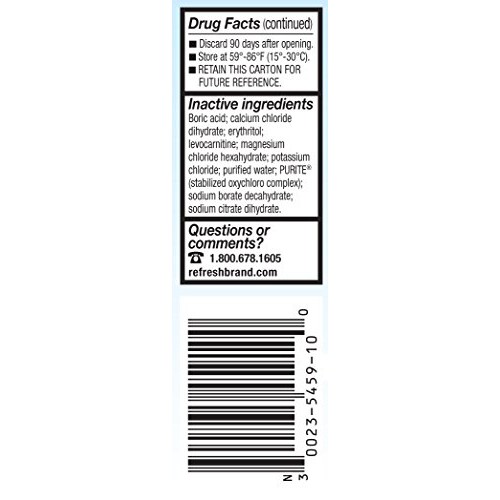 Refresh Optive Gel Drops Lubricant Eye Gel, 0.33 Oz Sterile