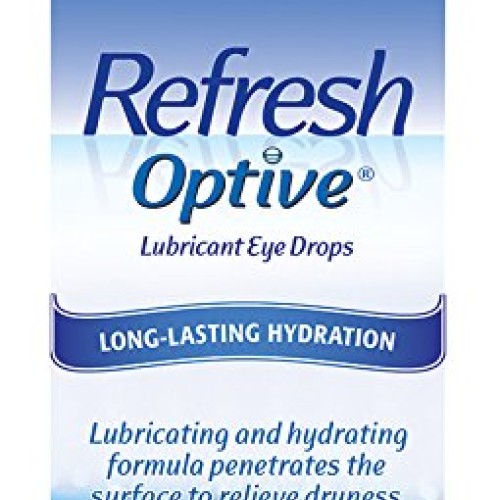 Refresh Optive Lubricant Eye Drops For Dry Eyes, 0.5 Fl Oz Sterile