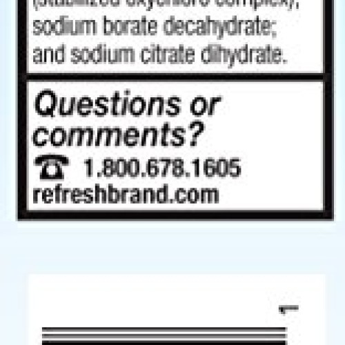 Refresh Optive Lubricant Eye Drops For Dry Eyes, 0.5 Fl Oz Sterile