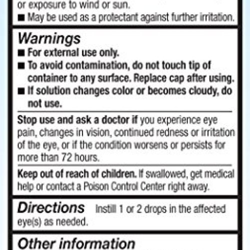 Refresh Optive Lubricant Eye Drops For Dry Eyes, 0.5 Fl Oz Sterile