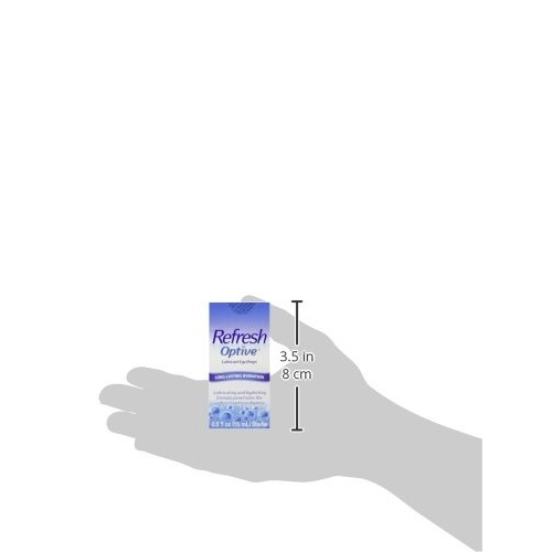 Refresh Optive Lubricant Eye Drops For Dry Eyes, 0.5 Fl Oz Sterile