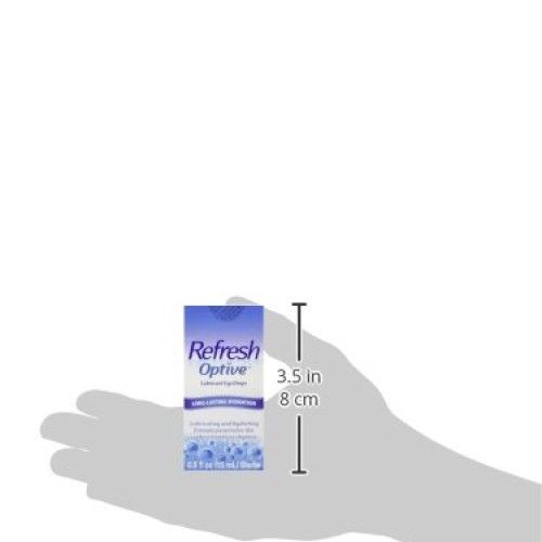 Refresh Optive Lubricant Eye Drops For Dry Eyes, 0.5 Fl Oz Sterile