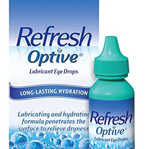 Refresh Optive Lubricant Eye Drops For Dry Eyes, 0.5 Fl Oz Sterile