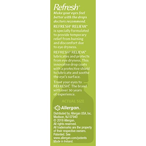 Refresh Relieva Lubricant Eye Drops, 0.33 Fl Oz Sterile