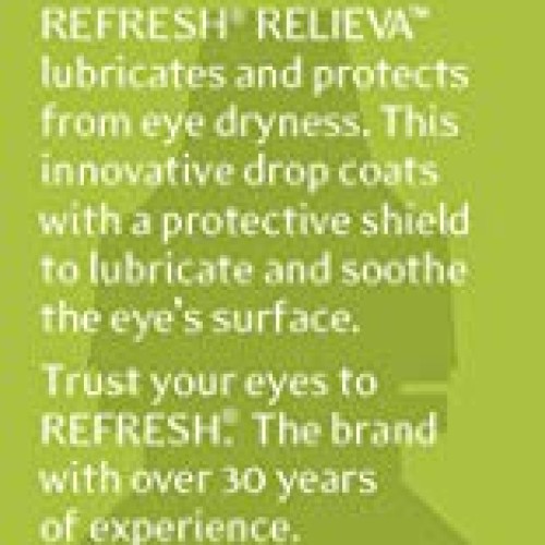 Refresh Relieva Lubricant Eye Drops, 0.33 Fl Oz Sterile
