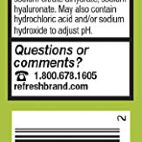 Refresh Relieva Lubricant Eye Drops, 0.33 Fl Oz Sterile