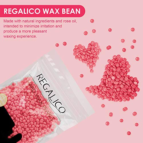 Waxing Kit for Women, Regalico Wax Warmer with 4 Bags Painless Ha...