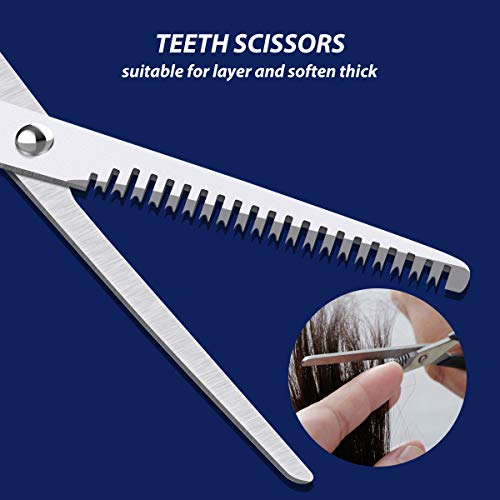 Hair Cutting Scissors Set, RegeMoudal 3 Pcs Stainless Steel Hair ...