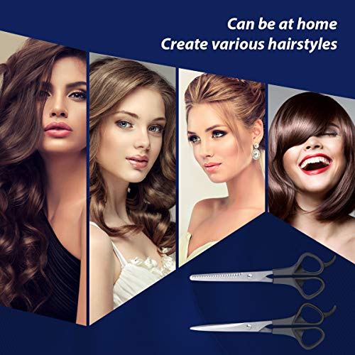 Hair Cutting Scissors Set, RegeMoudal 3 Pcs Stainless Steel Hair ...