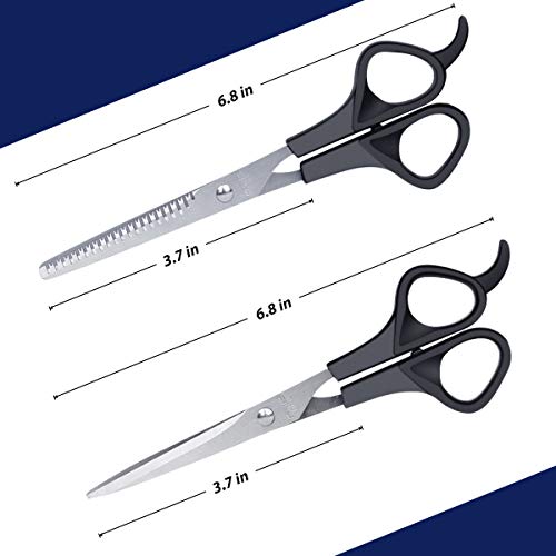 Hair Cutting Scissors Set, RegeMoudal 3 Pcs Stainless Steel Hair ...