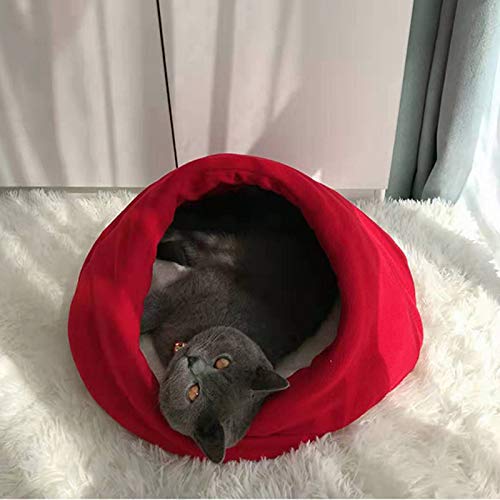 RELABTABY Cat and Dog Tent Cave Bed for Small Pet Dog Puppy, Ultr...