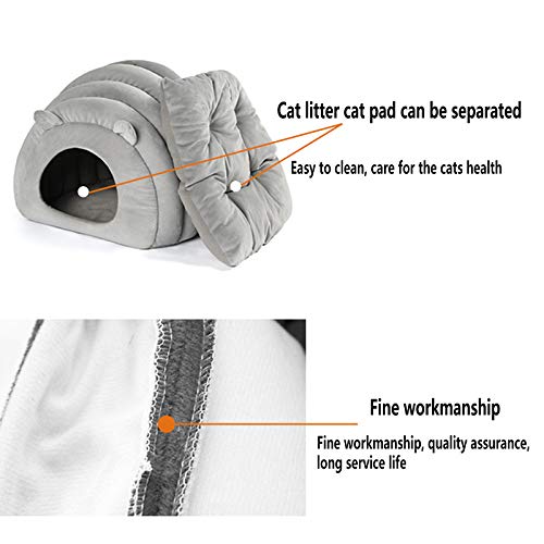 RELABTABY Cat Bed Cave House, Best for Indoor Cats Houses Heated ...