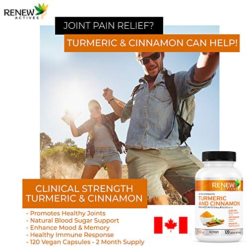 Renew Actives Turmeric Cinnamon Supplement: Anti Inflammatory Die...