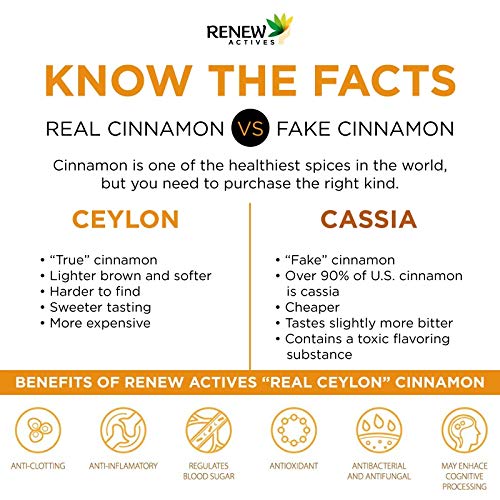 Renew Actives Turmeric Cinnamon Supplement: Anti Inflammatory Die...