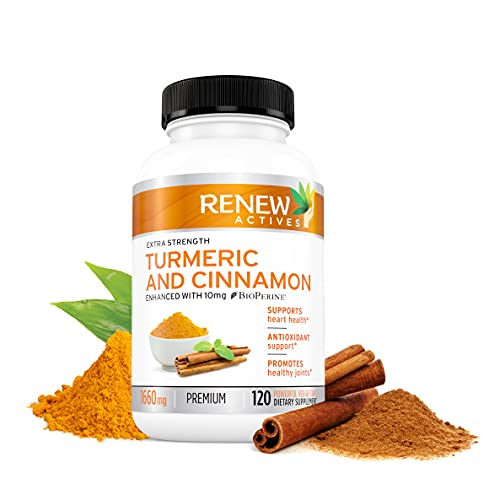 Renew Actives Turmeric Cinnamon Supplement: Anti Inflammatory Die...