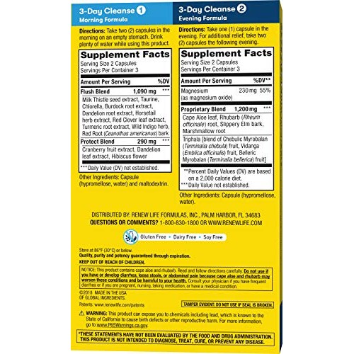 Renew Life Adult Cleanse Total Body Reset, Advanced Herbal Formul...