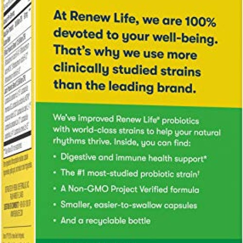 Renew Life Ultimate Flora Adult 50+ Probiotic, 30 Billion CFU, 60...