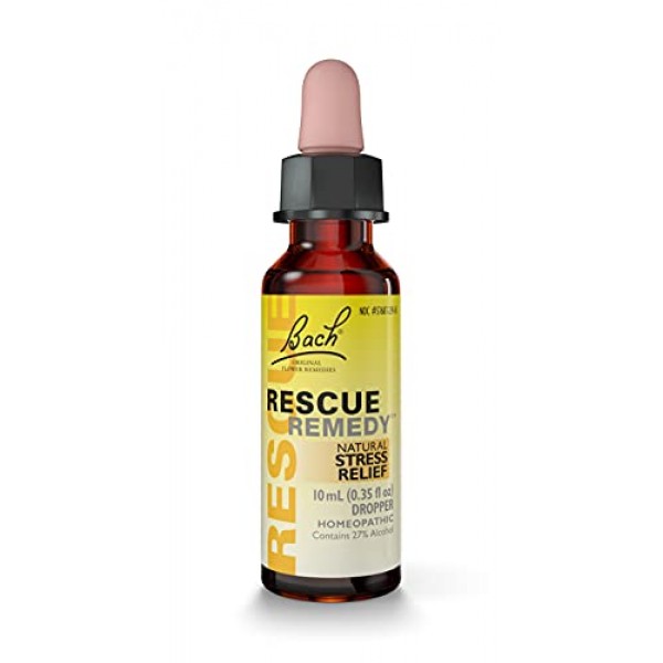 Bach RESCUE REMEDY Dropper 10mL, Natural Stress Relief, Homeopath...