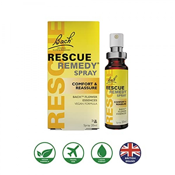 Bach RESCUE REMEDY Spray 20mL, Natural Stress Relief, Homeopathic...