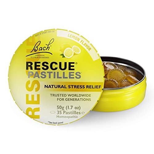 RESCUE PASTILLES, Homeopathic Stress Relief, Natural Lemon Flavor...