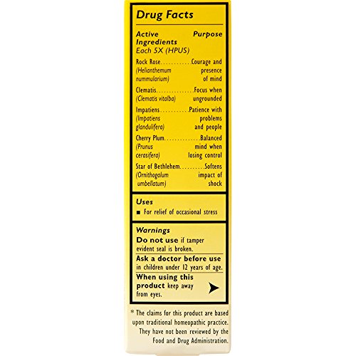 RESCUE REMEDY DROPPER, 20mL – Natural Homeopathic Stress Relief