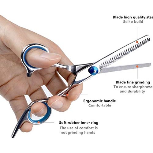 Professional Hair Cutting Scissors Set for Women & Men, Bangs Cu...