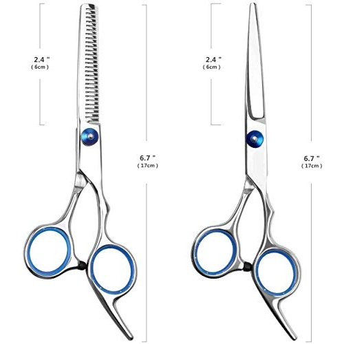 Professional Hair Cutting Scissors Set for Women & Men, Bangs Cu...
