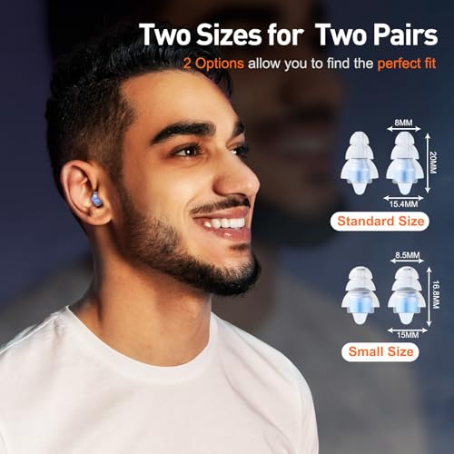 Reure High Fidelity Concert Ear Plugs, Noise Cancelling Silicone ...