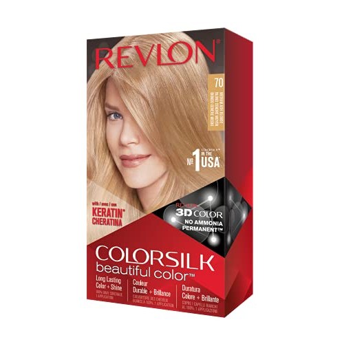 REVLON Colorsilk Beautiful Color Permanent Hair Color with 3D Gel...
