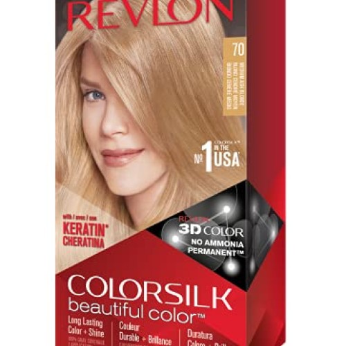 REVLON Colorsilk Beautiful Color Permanent Hair Color with 3D Gel...