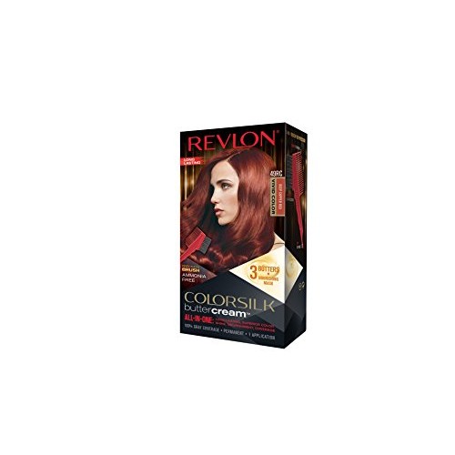 Revlon Colorsilk Buttercream Hair Dye, Vivid Deep Copper Red, Pac...
