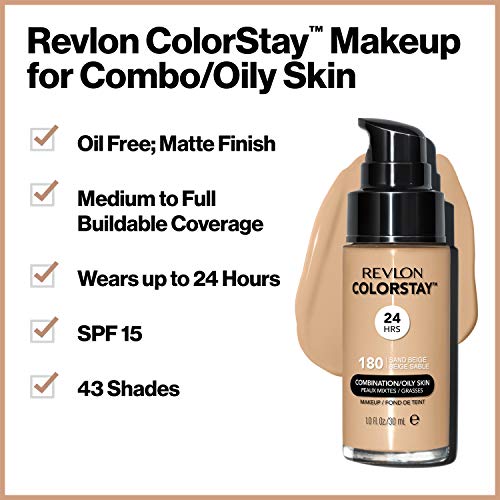 Revlon ColorStay Liquid Foundation Makeup for Combination/Oily Sk...