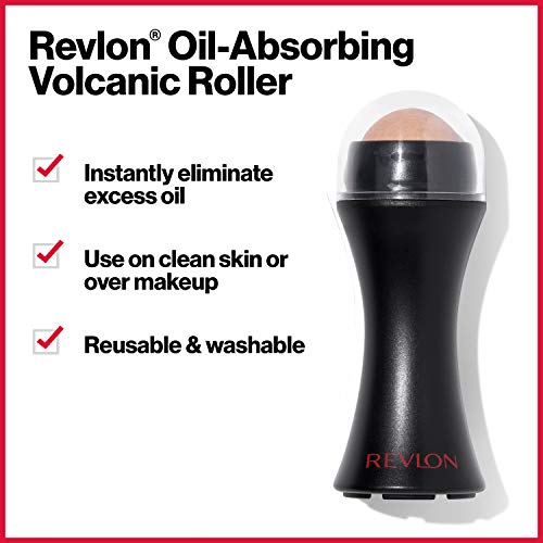 REVLON Oil-Absorbing Volcanic Face Roller, Reusable Facial Skinca...