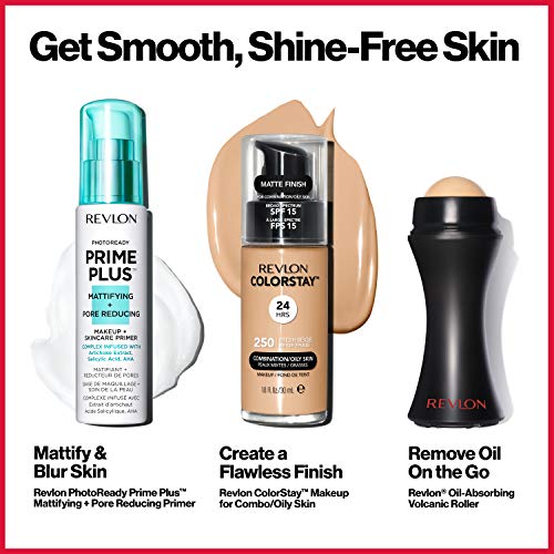 REVLON Oil-Absorbing Volcanic Face Roller, Reusable Facial Skinca...