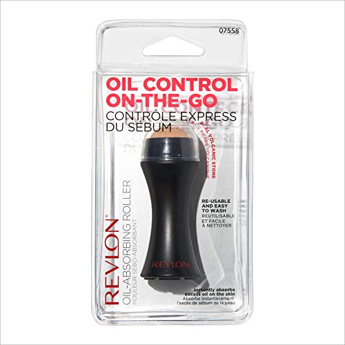 REVLON Oil-Absorbing Volcanic Face Roller, Reusable Facial Skinca...