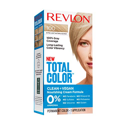 Revlon Total Color Permanent Hair Color, Clean and Vegan, 100% Gr...