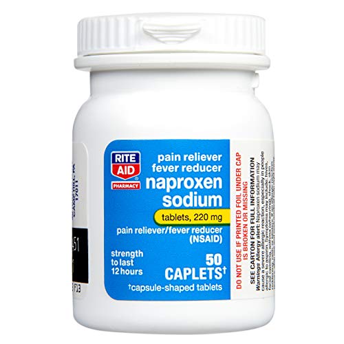 Rite Aid Naproxen Sodium Pain Relief Pills, 220 mg Caplets - 50 C...