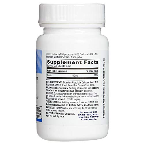 Rite Aid Niacin, 100mg - 100 Tablets | Vitamin B3 Supplement