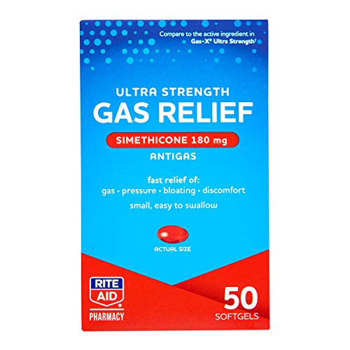 Rite Aid Ultra Strength Gas Relief, Simethicone Softgels Antigas,...