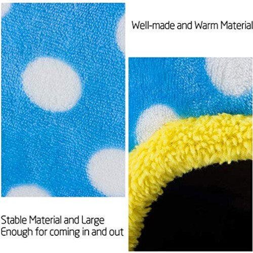 Roagerly Multi-Sized Bird Snuggle Hut Nest- Winter Warm Plush Bir...