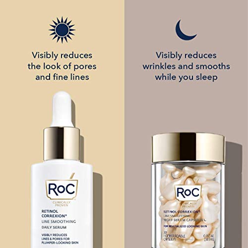 RoC Retinol Correxion Line Smoothing Night Retinol Serum 30 Capsu...