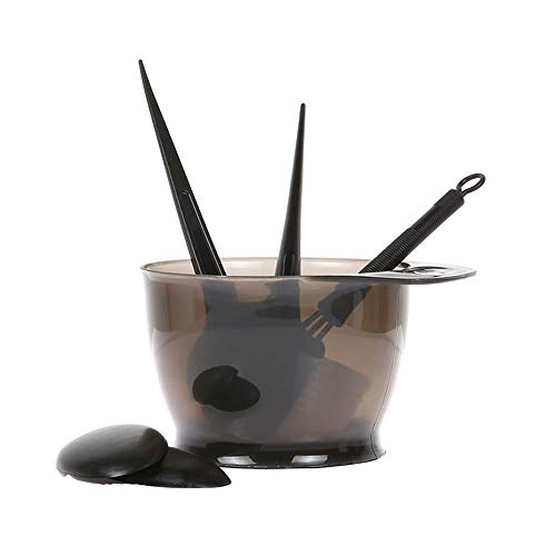 Roeam 5PCS Hair Dye Color Brush and Bowl Set Ear Caps Dye Mixer H...