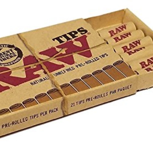 RAW Black Rolling Papers 1 1/4 6 Packs, Pre Rolled Tips 3 Pack...