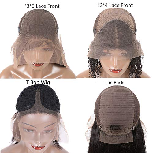 Short Lace Front Human Hair Wigs Peruvian Straight Hair Bob Wig P...