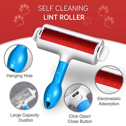 Pet Hair Remover - Dog & Cat Hair Remover with Self-Cleaning Base...