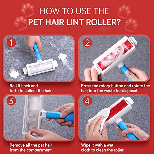 Pet Hair Remover - Dog & Cat Hair Remover with Self-Cleaning Base...