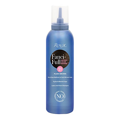 Roux Fanci-Full Mousse, 21 Plush Brown, 6 Fluid Ounce